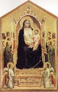 GIOTTO di Bondone Enthroned Madonna with Saints China oil painting reproduction